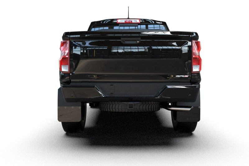 Rally Armor 23-26 Chevy Colorado ZR2 & Z71 Black Mud Flap - Metallic Black Logo