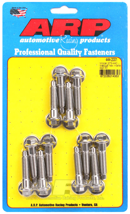 ARP Mopar 273-440 Wedge Hex Intake Manifold Bolt Kit