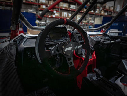 PRP Seats PRP Flat Suede Steering Wheel - Red