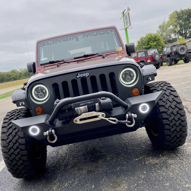 ORACLE Lighting Oracle 7in High Powered LED Headlights - Black Bezel - ColorSHIFT No Controller