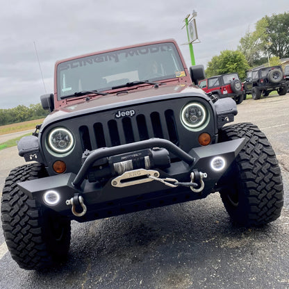 ORACLE Lighting Oracle 7in High Powered LED Headlights - Black Bezel - ColorSHIFT No Controller