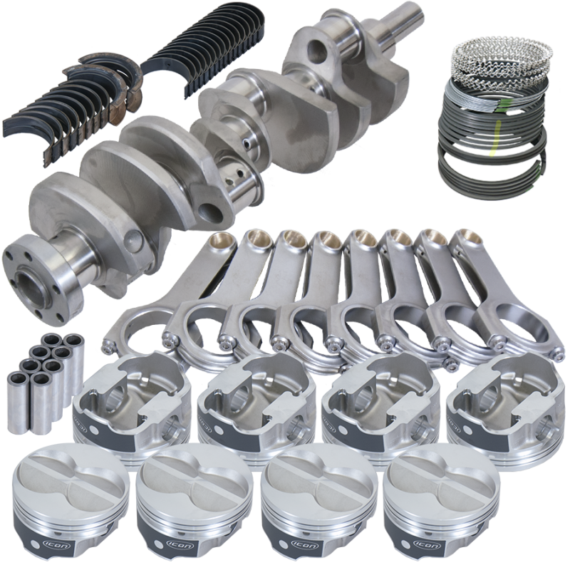 Eagle Ford 289/302 3.400in Crank 5.400in H-Beam -11cc Flat Top 4.040in Pistons Rotating Assembly