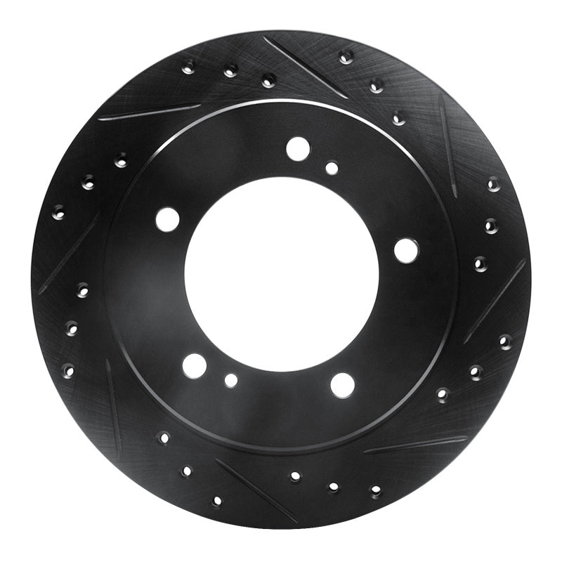 R1 Concepts R1 91-98 Chevrolet Tracker Front Right Drilled & Slotted Black Brake Rotor