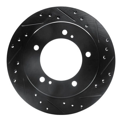 R1 Concepts R1 91-98 Chevrolet Tracker Front Right Drilled & Slotted Black Brake Rotor