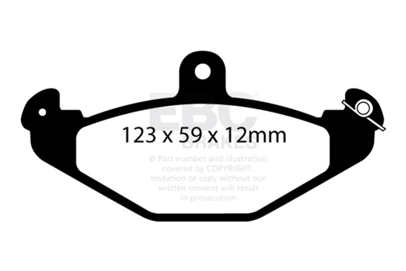 EBC Racing 2010+ Lotus Elise RP-1 Race Rear Brake Pads