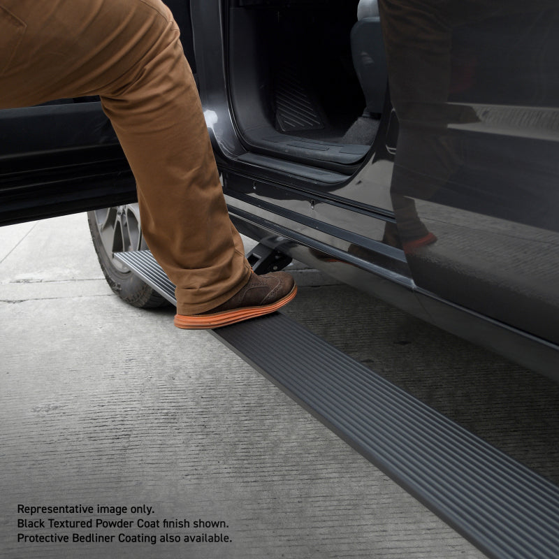Go Rhino RealTruck 15-24 Ford F-150 SC 4dr 4dr VoltStep Electric Running Board Kit - Bedliner Coating