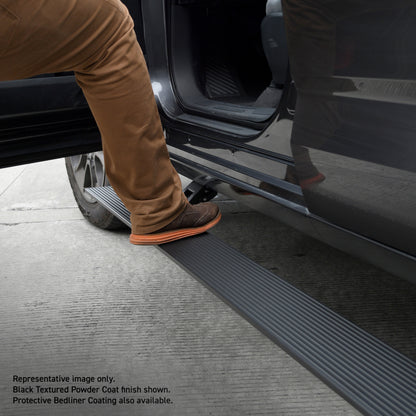 Go Rhino RealTruck 15-24 Ford F-150 SC 4dr 4dr VoltStep Electric Running Board Kit - Bedliner Coating
