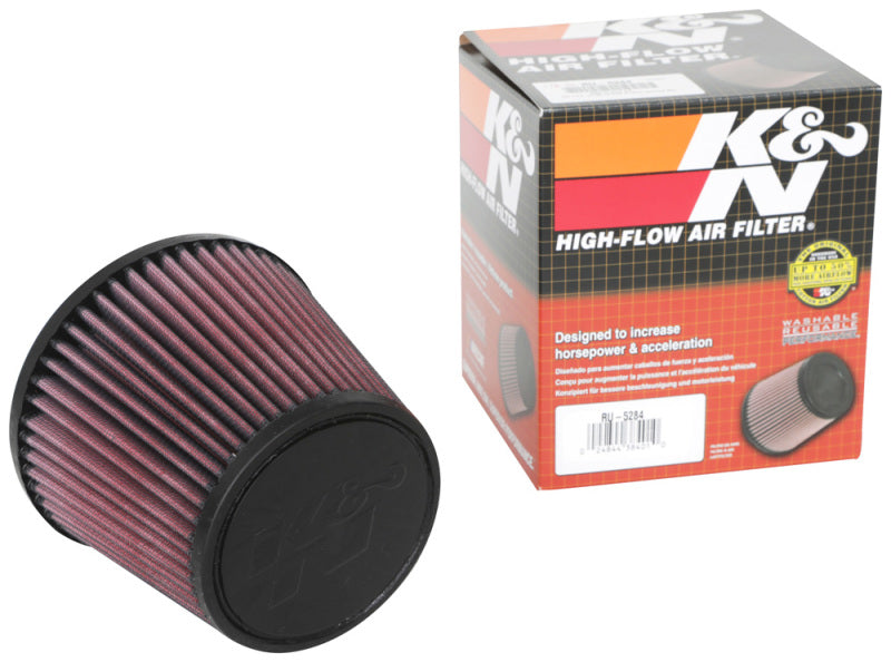 K&N Engineering K&N Universal Clamp-On Air Filter 2.75in Flange ID x 5.875in Base OD x 4.5in Top OD x 5in Height