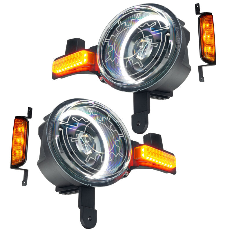 ORACLE Lighting Oracle 2021+ Ford Bronco Oculus Bi-LED Projector Headlights w/ Heated Lenses
