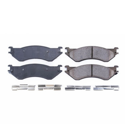 PowerStop Power Stop 01-08 Dodge Ram 2500 Rear Z17 Evolution Ceramic Brake Pads w/Hardware