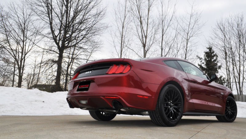 CORSA Performance Corsa 2015-2025 Ford Mustang GT 3.0in Inlet / 4.5in Outlet Black PVD Tip Kit (For Corsa ExhaustOnly)