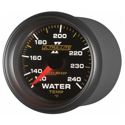 Autometer Ultra-Lite II 52mm 120-240 Deg F Mechanical Water Temp Gauge