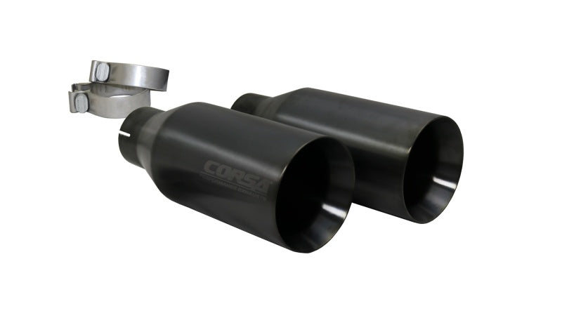 CORSA Performance Corsa 2019-2024 Ram 1500 5.7L Crew Cab w/ 57in or 76in Bed Cat-Back Dual Rr Exit 5in Gun Metal Tips