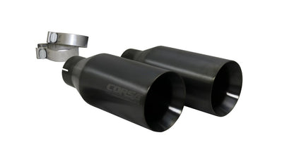 CORSA Performance Corsa 2019-2024 Ram 1500 5.7L Crew Cab w/ 57in or 76in Bed Cat-Back Dual Rr Exit 5in Gun Metal Tips