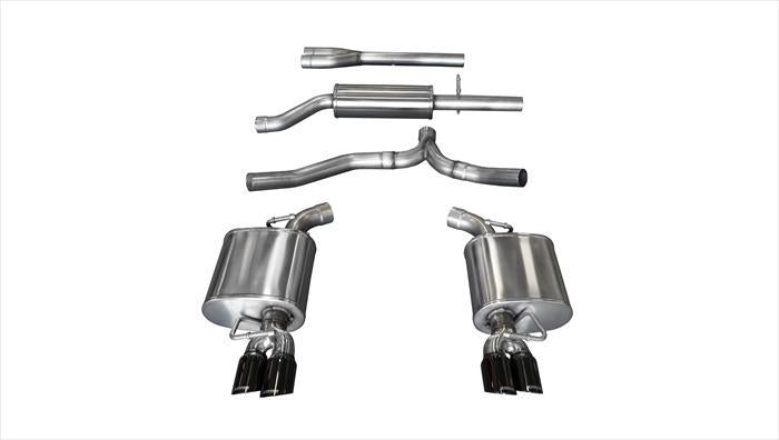 CORSA Performance Corsa 11-14 Dodge Charger SXT 2.5in Sport Cat-Back Dual Rear Exit w/ Twin 3.0in Black Tips