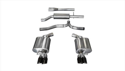 CORSA Performance Corsa 11-14 Dodge Charger SXT 2.5in Sport Cat-Back Dual Rear Exit w/ Twin 3.0in Black Tips