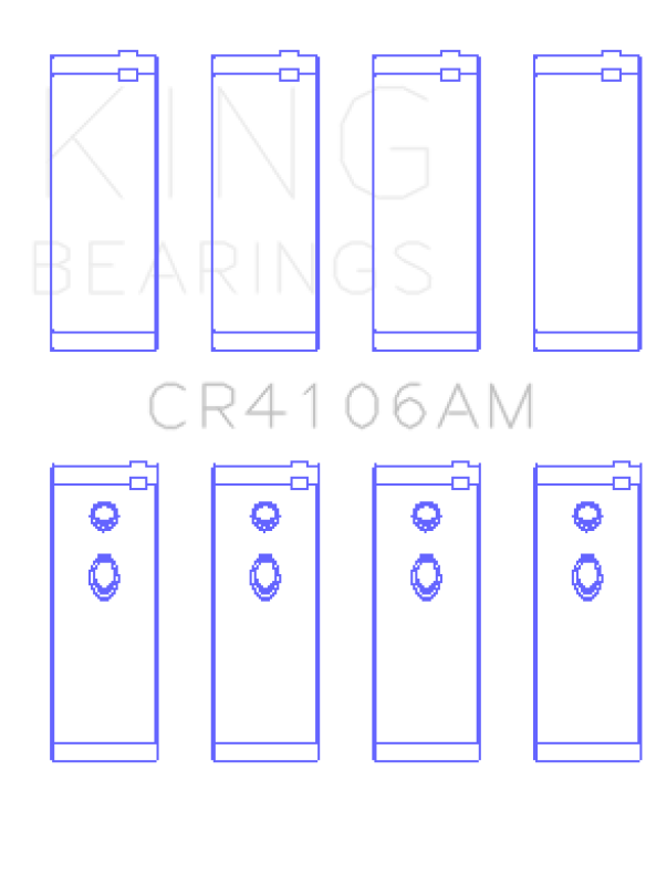 King Engine Bearings Daewoo/GM/Isuzu/Opel/Vauxhall (Size 1.25) Rod Bearing Set