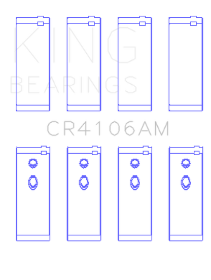King Engine Bearings Daewoo/GM/Isuzu/Opel/Vauxhall (Size 0.75) Rod Bearing Set