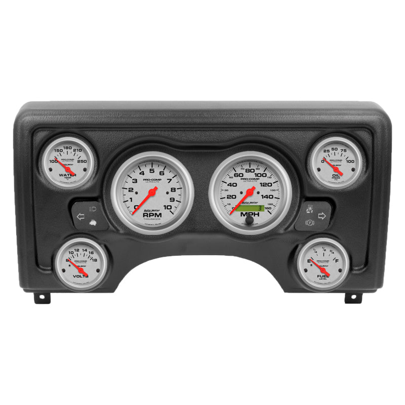 Autometer Ultra-Lite Direct Fit Dash Kit 97-06 Jeep TJ (2 x 3-3/8in. / 4 x 2-1/16in.)