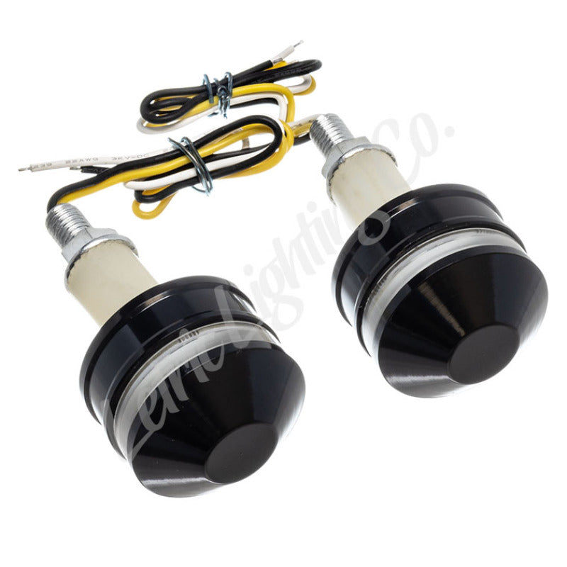 Letric Lighting Grip Indicators Lights Black Cap White/Amber