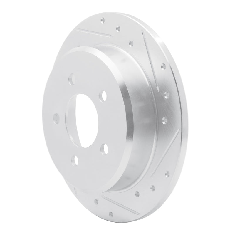 R1 Concepts R1 95-02 Ford Explorer Sport Rear Right Drilled & Slotted Silver Brake Rotor