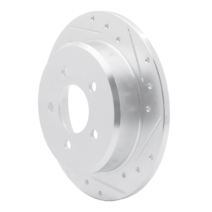 R1 Concepts R1 95-02 Ford Explorer Sport Rear Right Drilled & Slotted Silver Brake Rotor