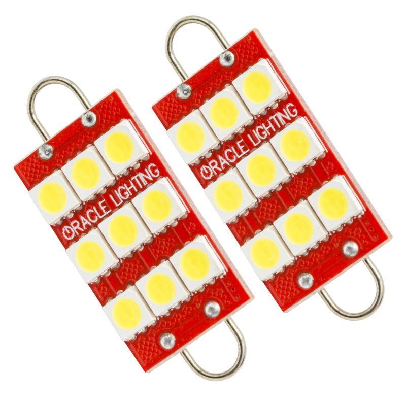 ORACLE Lighting Oracle 44MM 6 LED 3 Chip - Loop Festoon Bulbs (Pair) - White