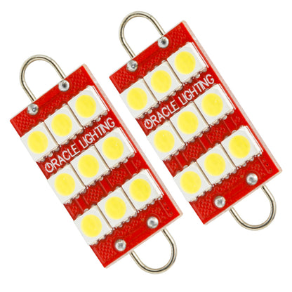 ORACLE Lighting Oracle 44MM 6 LED 3 Chip - Loop Festoon Bulbs (Pair) - White