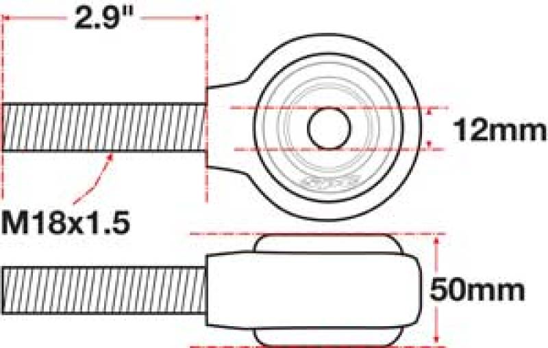 SPC Performance xAxis Rod End Ball Joint