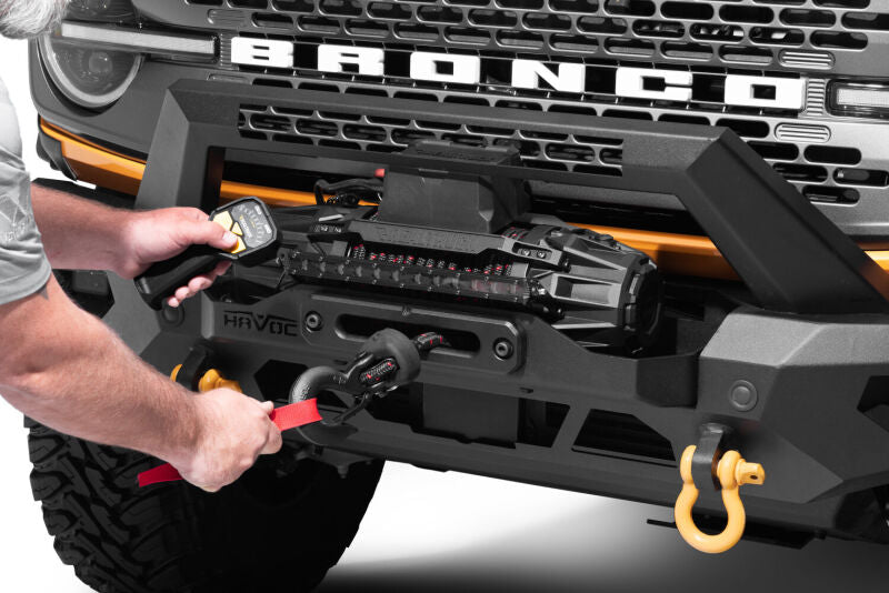 Go Rhino RealTruck Universal Traction Recovery 13K Winch - Black