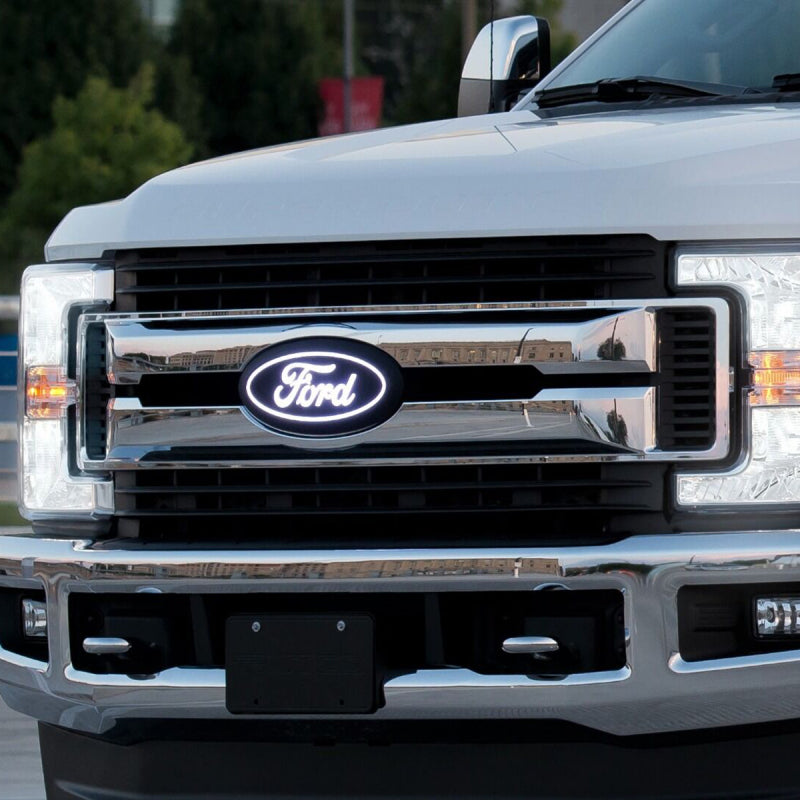 Putco 17-19 Ford SuperDuty Front Luminix Ford LED Emblem - w/ Camera CutOut