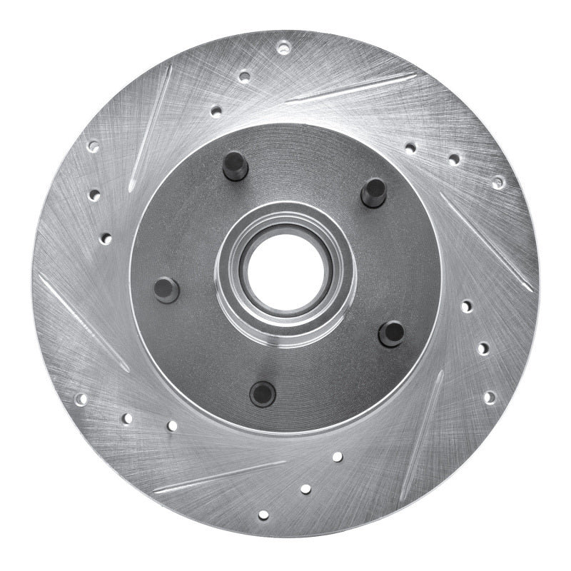 R1 Concepts R1 05-05 Buick Park Avenue Front Left Drilled & Slotted Silver Brake Rotor
