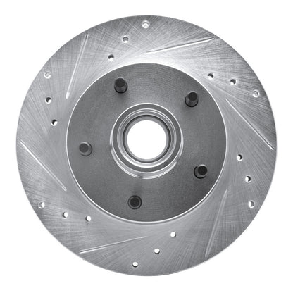 R1 Concepts R1 05-05 Buick Park Avenue Front Left Drilled & Slotted Silver Brake Rotor