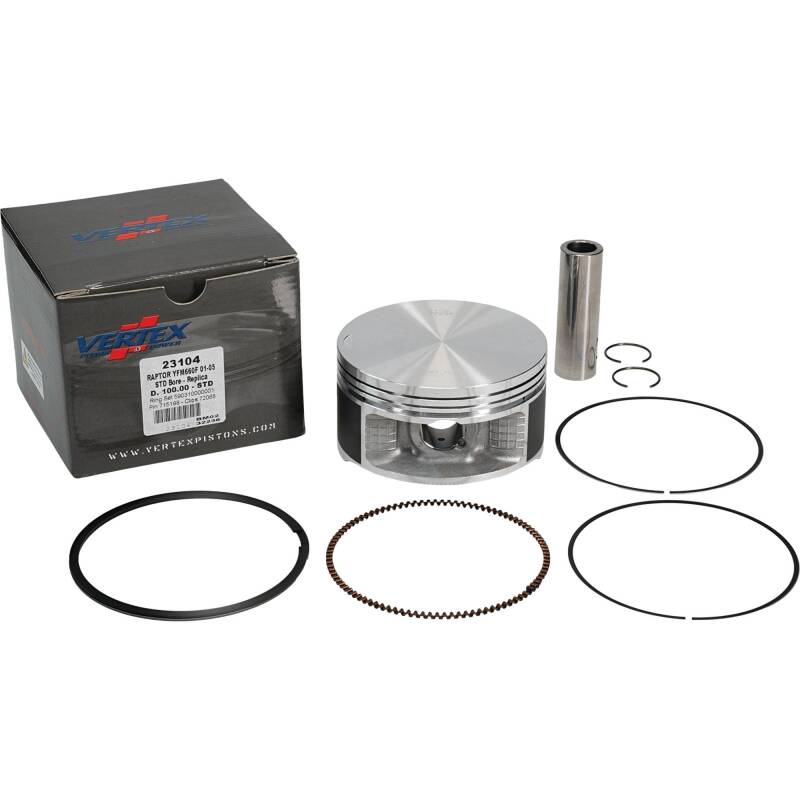 Vertex Pistons Vertex Piston 02-08 Yamaha YFM 660 F Grizzly 4x4 660cc Cast Replica Piston Kit
