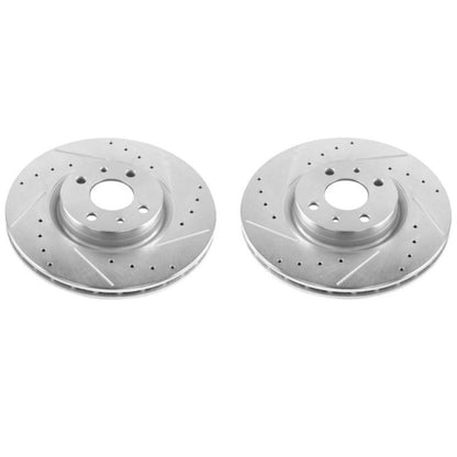 PowerStop Power Stop 12-18 Fiat 500 Front Evolution Drilled & Slotted Rotors - Pair
