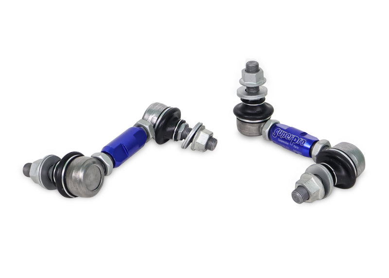 SuperPro 1997 Chevrolet Corvette 0 Front HD Adjustable End Link Set (12mm Studs 100mm-120mm Length)