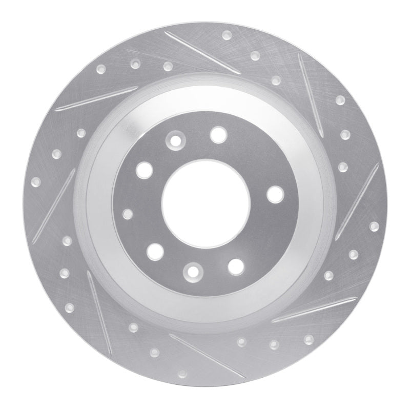 R1 Concepts R1 06-07 Mazda 6 Rear Right Drilled & Slotted Silver Brake Rotor