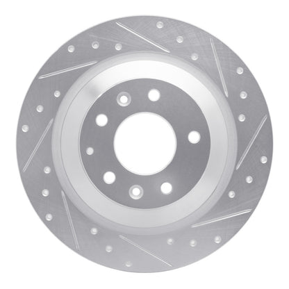 R1 Concepts R1 06-07 Mazda 6 Rear Right Drilled & Slotted Silver Brake Rotor