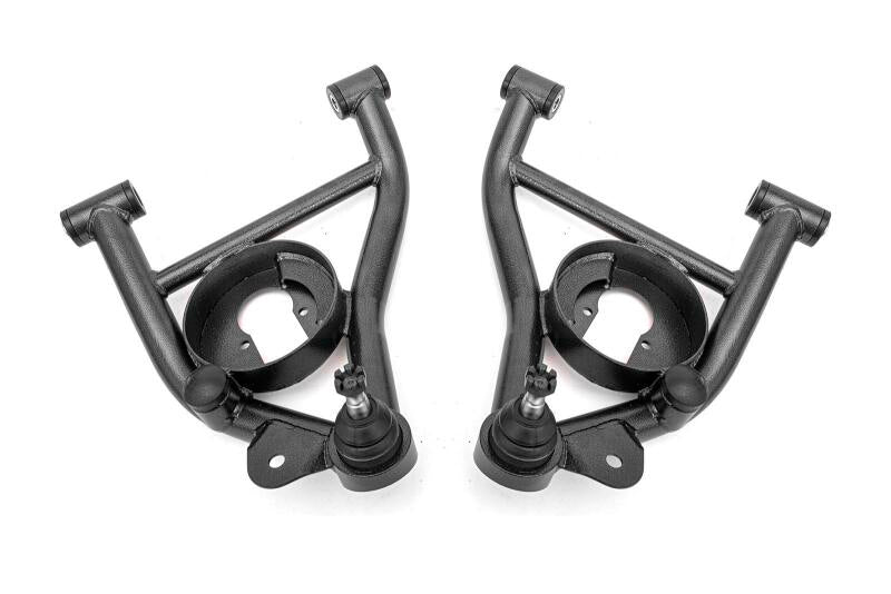 BMR Suspension BMR 78-87 GM G-Body A-Arms Lower Delrin Bushings Std Ball Joint - Black Hammertone