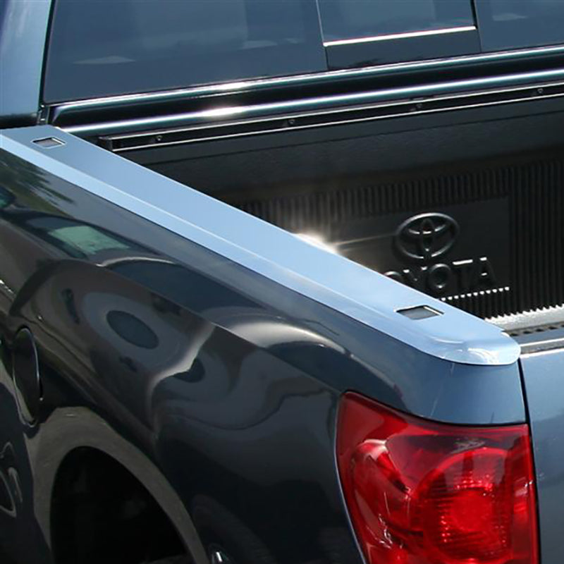 Putco 07-13 Toyota Tundra - CrewMax - 5.5ft Bed Stainless Steel Skins (Holes)