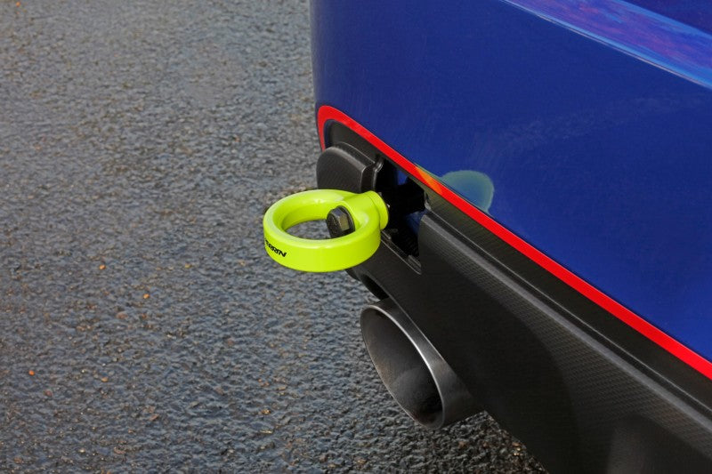Perrin Performance PERRIN 13-25 Subaru BRZ / 13-20 Scion FRS & Toyota 86 / 22-25 GR86 Tow Hook Kit (Rear) - Neon Yellow
