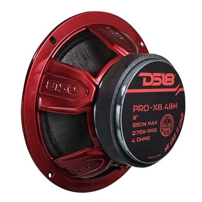 DS18 8in 275 Watts RMS 4 ohm Mid-Range Loudspeaker Bullet Loudspeaker
