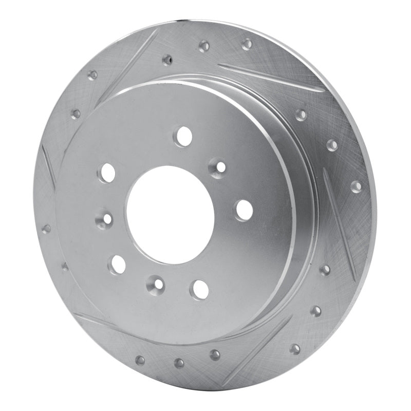 R1 Concepts R1 06-10 Buick ALLURE Rear Left Drilled & Slotted Silver Brake Rotor