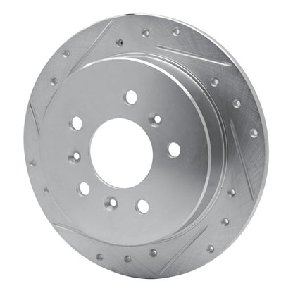 R1 Concepts R1 06-10 Buick ALLURE Rear Left Drilled & Slotted Silver Brake Rotor