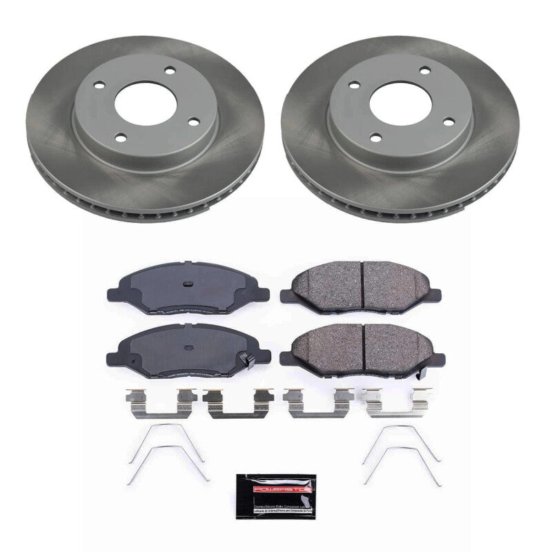 PowerStop Power Stop 09-11 Nissan Versa Front Semi-Coated Rotor Kit