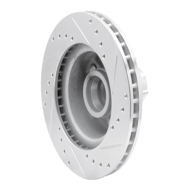R1 Concepts R1 79-91 Ford Country Squire Front Left Drilled & Slotted Silver Brake Rotor