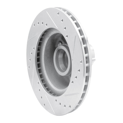 R1 Concepts R1 79-91 Ford Country Squire Front Left Drilled & Slotted Silver Brake Rotor