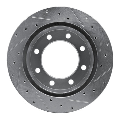 R1 Concepts R1 99-05 Ford F-250 2WD (Super Duty) Rear Left Drilled & Slotted Silver Brake Rotor