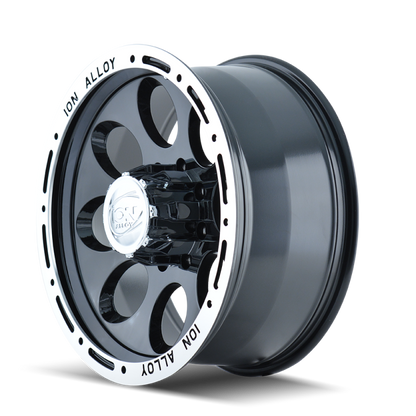 ION Wheels ION Type 174 15x8 / 5x120.65 BP / -27mm Offset / 83.82mm Hub Black/Machined Wheel