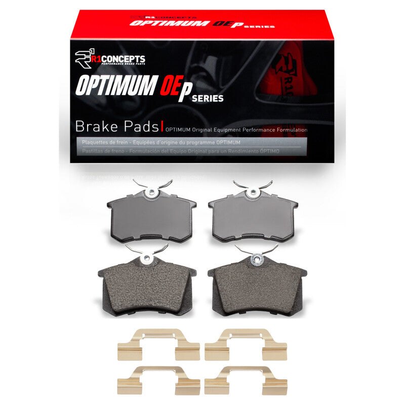 R1 Concepts R1 04-05 Volkswagen Jetta Sedan Rear Optimum OE Pads & Hardware Kit
